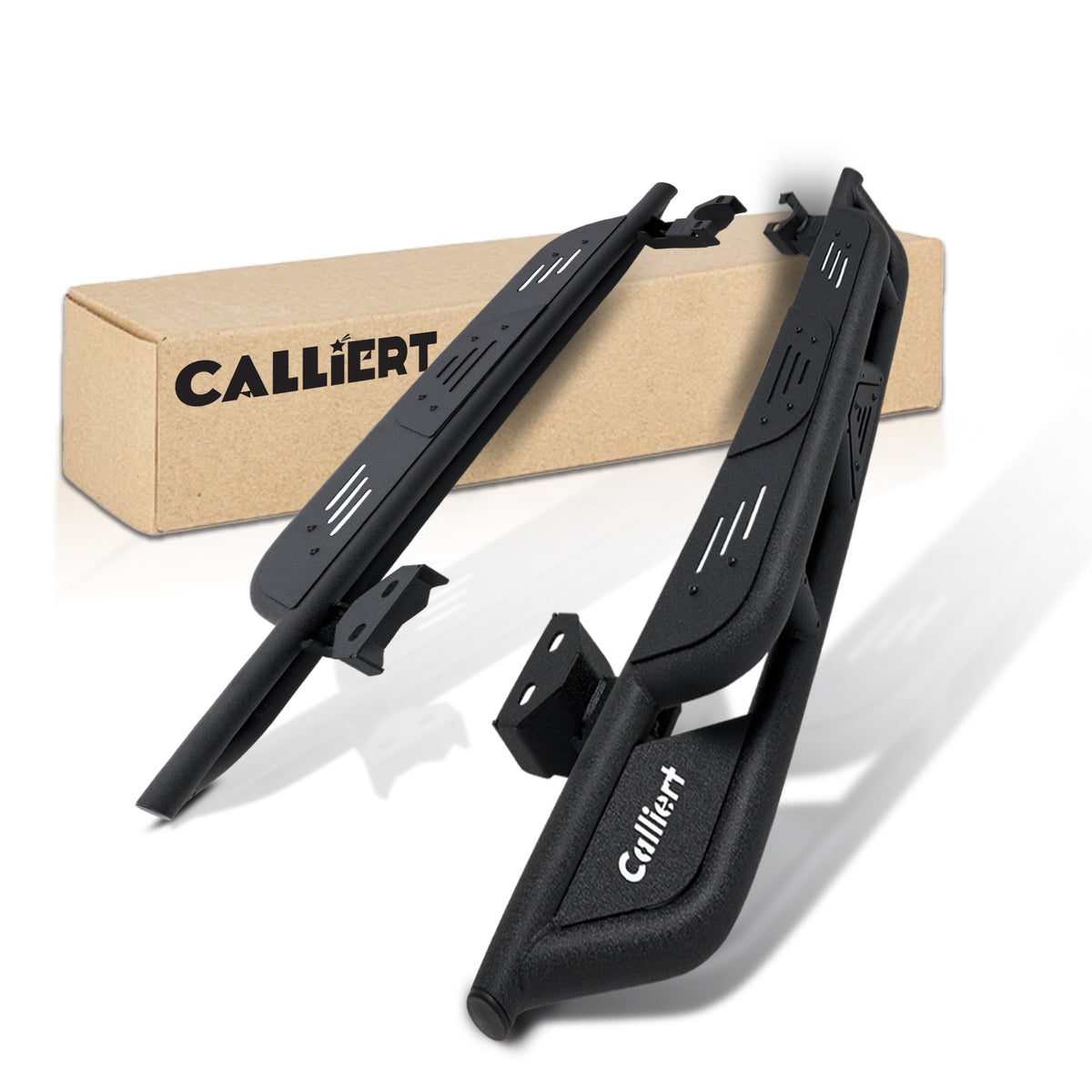 Running Boards & Side Step Compatible with 2018-2024 Jeep Wrangler JL 2 Doors, Heavy-Duty Steel Nerf Bars Step for Jeep JL, Black Powder Coated Side Steps