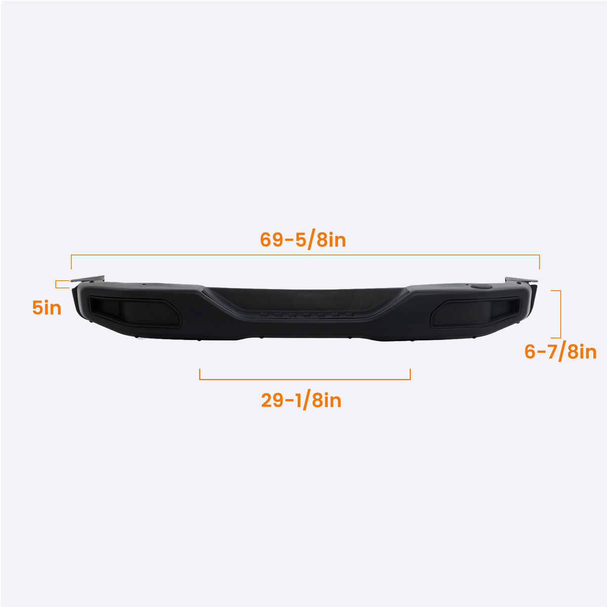 Rear Bumper Fits for Jeep Wrangler JK 2007-2018 Off Road Bumper 10th Anniversary Style Black Guard Protector