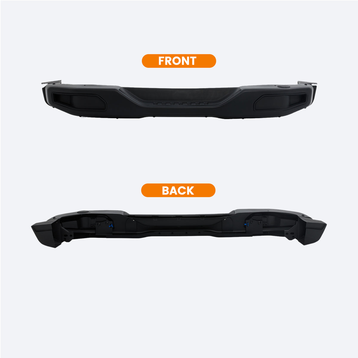 Rear Bumper Fits for Jeep Wrangler JK 2007-2018 Off Road Bumper 10th Anniversary Style Black Guard Protector